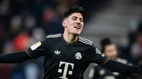 Felipe Chávez y su festejo por el primer gol que marcó con Bayern Múnich.