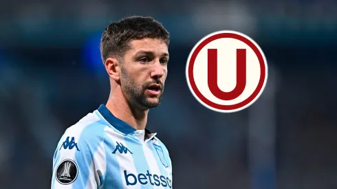 Luciano Vietto y el escudo de Universitario.