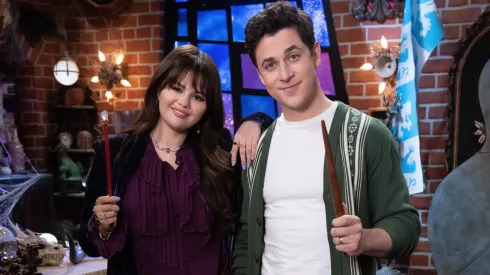 Selena Gomez and David Henrie in Wizards Beyond Waverly Place.