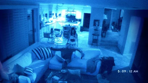 Brian Boland and Katie Featherston in Paranormal Activity 2.