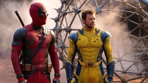 Ryan Reynolds and Hugh Jackman in Deadpool and Wolverine.