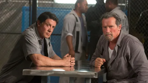 Sylvester Stallone and Arnold Schwarzenegger in Escape Plan
