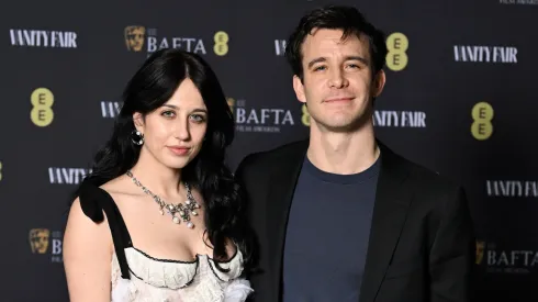 Harriet Cains and Luke Thompson attend the Vanity Fair EE BAFTA Rising Star Party at Pavyllon London on January 31, 2024.