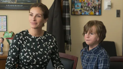 Julia Roberts and Jacob Tremblay in "Wonder".