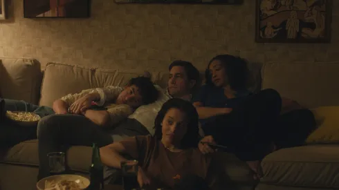 Jake Gyllenhaal, Ruth Negga, Kingston Rumi Southwick and Chase Infiniti in "Presumed Innocent".