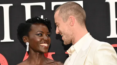 Lupita Nyong'o and Joseph Quinn attend the New York Premiere of "A Quiet Place: Day One" in partnership with Tribeca Festival at AMC Lincoln Square on June 26, 2024, in New York, New York.