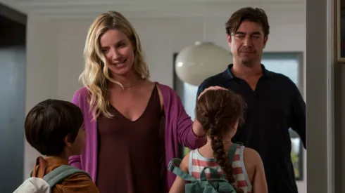 Annabelle Wallis and Riccardo Scamarcio in "Vanished into the Night".