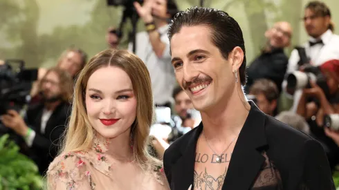 Dove Cameron and Damiano David attend The 2024 Met Gala Celebrating "Sleeping Beauties: Reawakening Fashion" at The Metropolitan Museum of Art on May 06, 2024 in New York City.