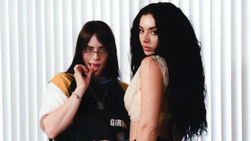 Billie Eilish and Charli XCX for one of the covers of "Guess".