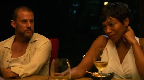 Channing Tatum and Naomi Ackie in "Blink Twice".