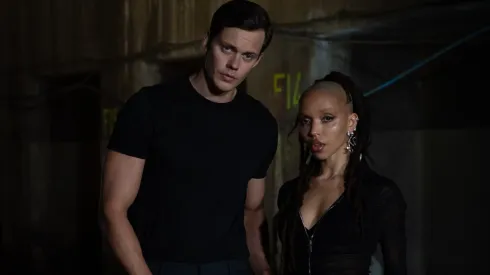 Bill Skarsgård and FKA twigs attends The Crow photocall at Kingsway Tram Tunnels on June 25, 2024.