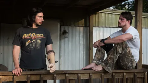 Adam Driver and Channing Tatum in "Logan Lucky".