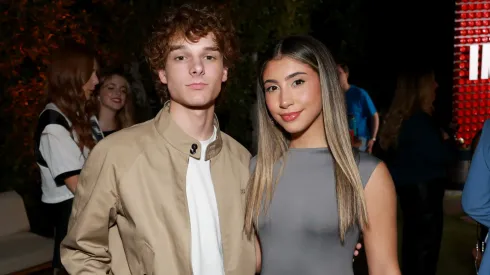 Mason Thames and Isabella Ferreira attend the Incoming House Party | Netflix at Lombardi House on August 20, 2024 in Los Angeles, California.