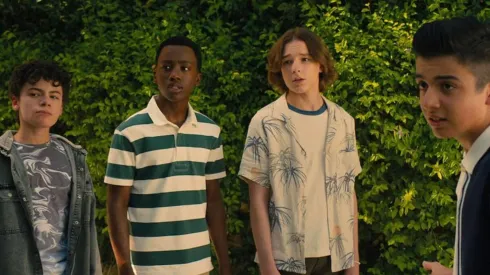 Raphael Alejandro, Bardia Seiri, Mason Thames and Ramon Reed in "Incoming".