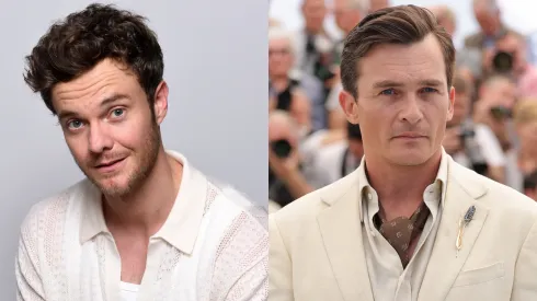 Jack Quaid poses in the IMDboat Exclusive Portrait Studio — Rupert Friend attends the "Asteroid City" photocall in Cannes.