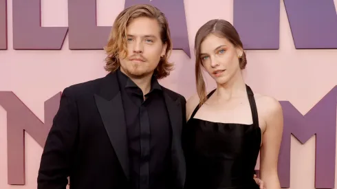 Dylan Sprouse and Barbara Palvin attend the Warner Bros. and Legendary Pictures world premiere of "Godzilla X Kong: The New Empire" at TCL Chinese Theatre on March 25, 2024.
