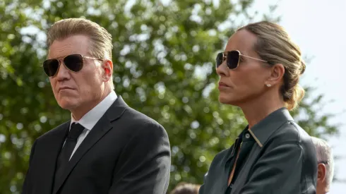 Holt McCallany and Maria Bello in "The Waterfront".