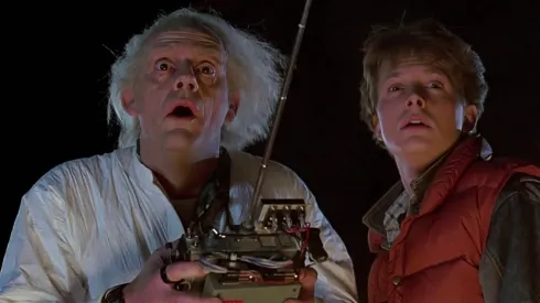 Michael J. Fox and Christopher Lloyd in Back to the Future (1985) _ IMDb