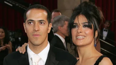 Sami Hayek and sister, actress Salma Hayek, arrive at the 77th Annual Academy Awards.