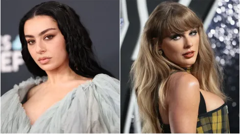 Taylor Swift and Charlie xcx in 2024.