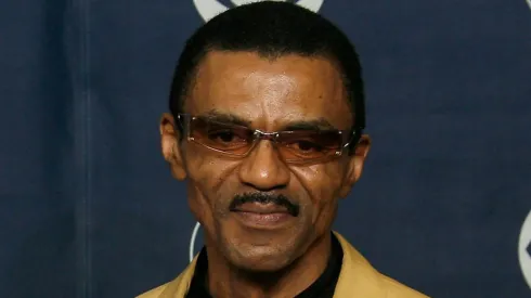 Ike Turner Jr. in the press room at the 49th Annual Grammy Awards.