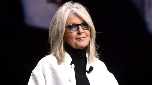 Diane Keaton speaks onstage at CinemaCon 2019 The State of the Industry and STXfilms Presentation at The Colosseum at Caesars Palace during CinemaCon, the official convention of the National Association of Theatre Owners, on April 2, 2019 in Las Vegas, Nevada. (Photo by Matt Winkelmeyer/Getty Images for CinemaCon)