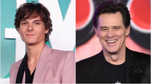 Mason Thames and Jim Carrey.