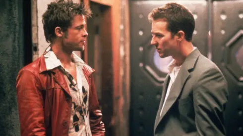 Brad Pitt and Edward Norton in Fight Club (1999)