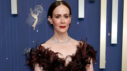 Sarah Paulson attends the 77th Primetime Emmy Awards at Peacock Theater.