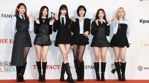 Yujin, Gaeul, Rei, Wonyoung, Liz, and Leeseo of girl group IVE attend the 2023 The Fact Music Awards on October 10, 2023 in Incheon, South Korea. (Photo by Chung Sung-Jun/Getty Images)