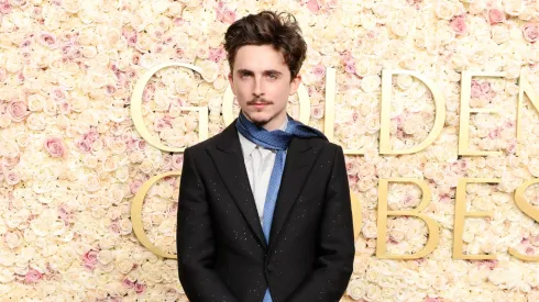 Timothée Chalamet attends the 82nd Annual Golden Globe Awards at The Beverly Hilton on January 05, 2025 in Beverly Hills, California. (Photo by Amy Sussman/Getty Images)