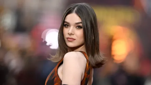 Hailee Steinfeld attends the "Sinners" European Premiere at the Cineworld Leicester Square on April 14, 2025 in London, England.