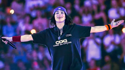 Billie Eilish performs on stage at The O2 Arena.