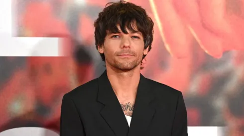 Tomlinson arrives at the "All Of Those Voices" UK Premiere at Cineworld Leicester Square on March 16, 2023 in London, England.