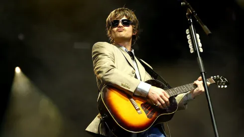 Joe Keery of Djo performs at Mojave Tent during the 2025 Coachella Valley Music and Arts Festival.