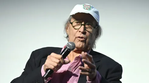 Chevy Chase speaks at the premiere of CNN Films "I'm Chevy Chase and You're Not" at Crosby Street Hotel.