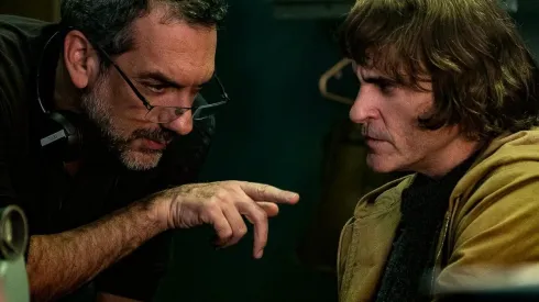 Todd Phillips y Joaquin Phoenix en el rodaje de Joker