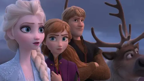 Elsa, Ana y Kristoff en Frozen 2