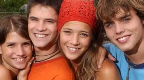 Camila Bordonaba, Felipe Colombo, Luisana Lopilato y Benjamin Rojas en Rebelde Way