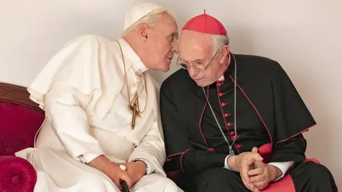 Anthony Hopkins y Jonathan Pryce en "Los Dos Papas"