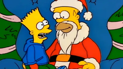 Bart y Homero en "Los Simpsons"