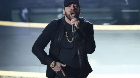 Eminem en su presentación en los Oscars 2020