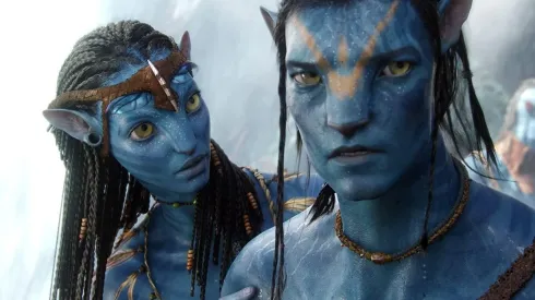 Zoe Saldana y Sam Worthington en Avatar