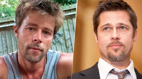Un albañil cambió su estilo de vida por su increíble parecido a Brad Pitt