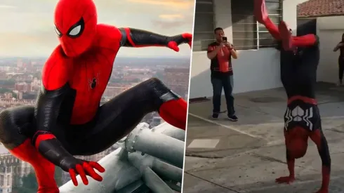 Imitador de Spider-Man causa furor en las redes sociales