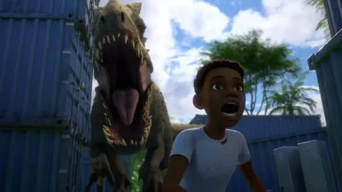 Escena de Jurassic World Campamento Cretácico