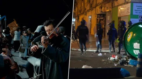 Comparan una escena de Titanic con los disturbios en Barcelona.