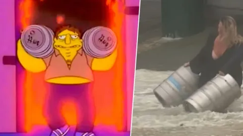 La última predicción de Los Simpson: arriesgó su vida por dos barriles de cerveza.