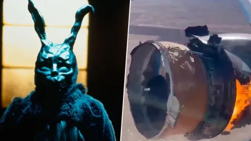 Como en Donnie Darko: un avión perdió partes de su motor en pleno viaje.