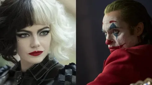 Emma Stone y Joaquín Phoenix en sus respectivos papeles.